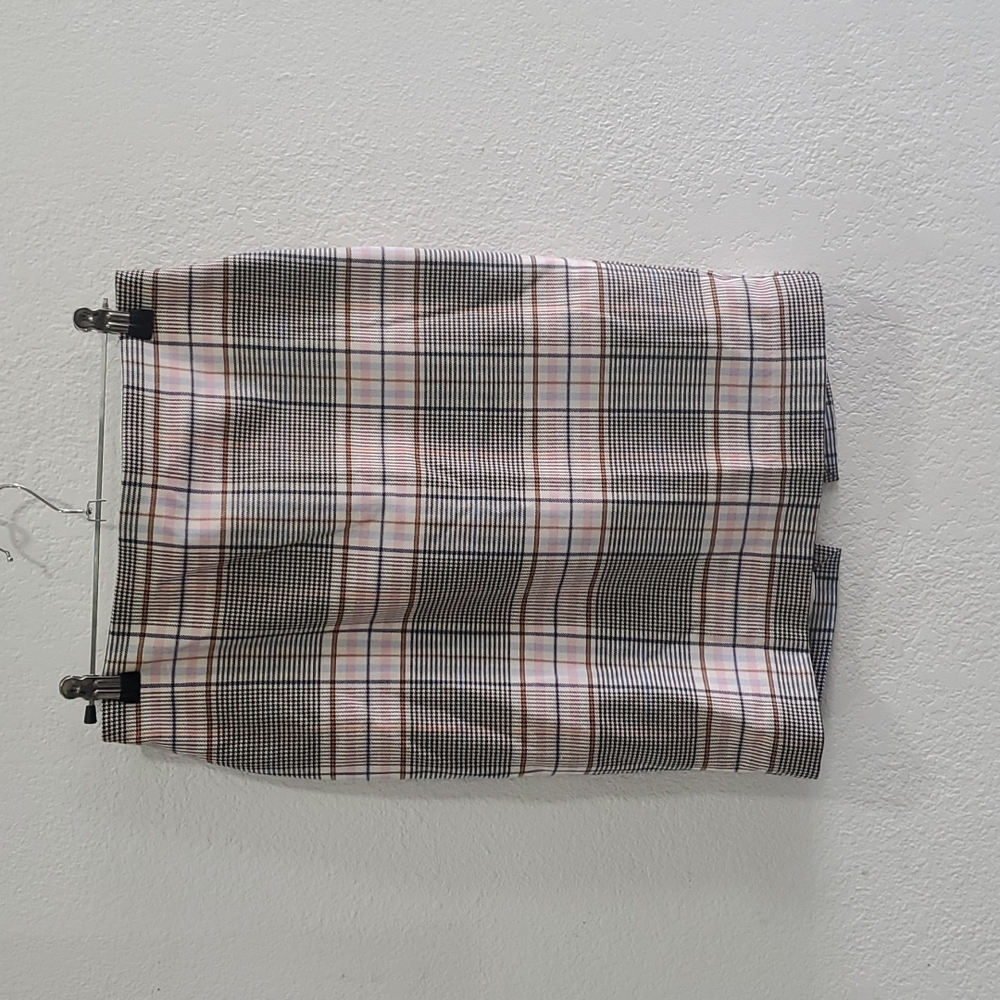 Plaid pencil work skirt sz 2
